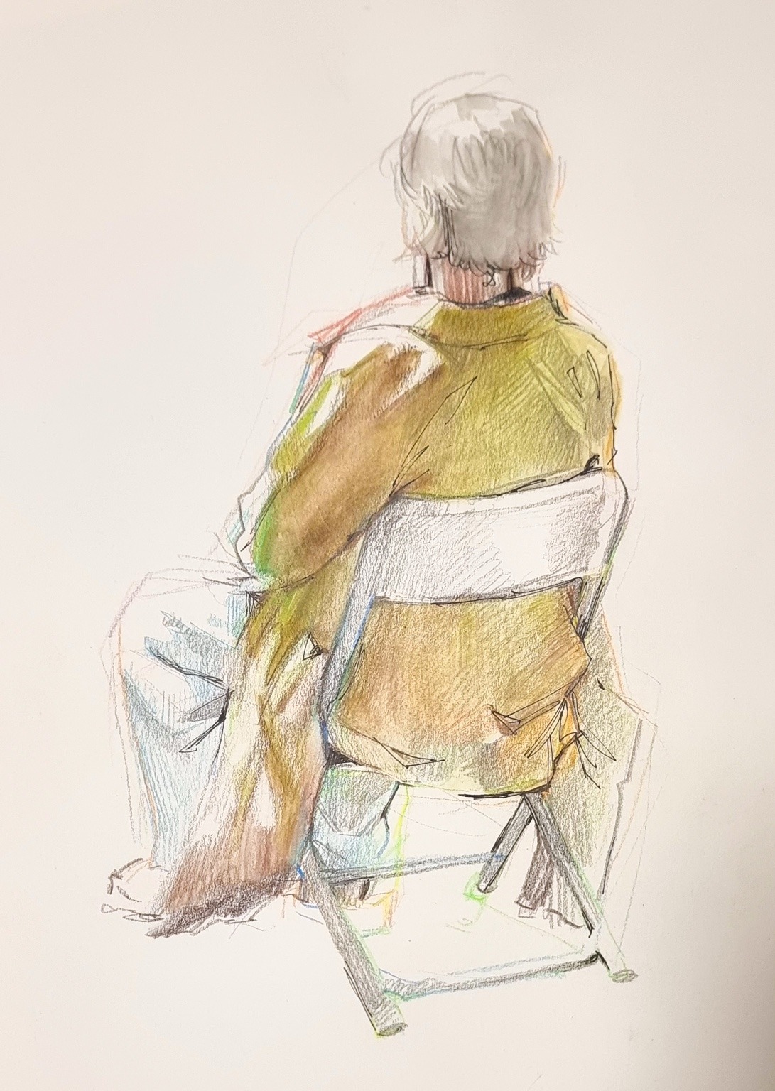 Figure in Yellow by Maya Yaroshenko